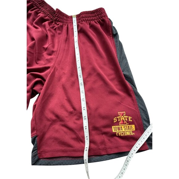 Iowa State Cyclones Maroon & Gray Athletic Basketball Shorts Youth XL 14/16 - Picture 15 of 15